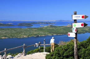 Holiday house in Pakoštane with sea view, terrace, air conditioning, Wi-Fi (4852-1)